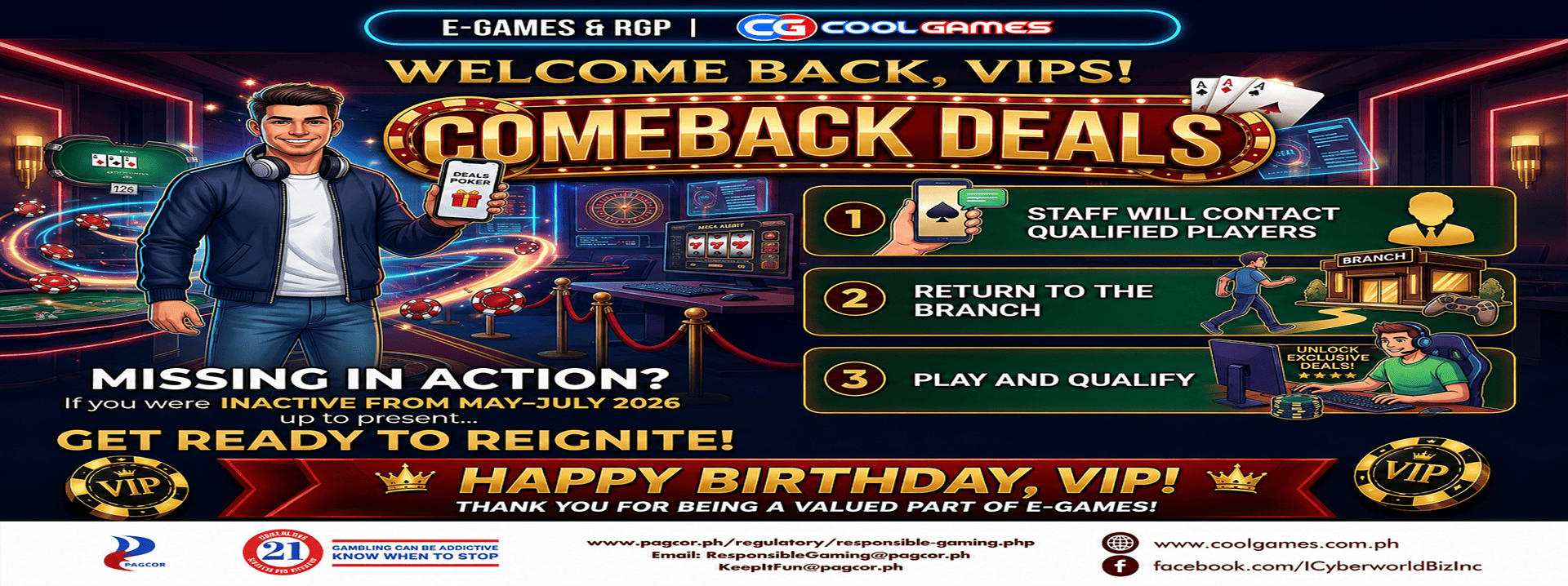 Comeback Deals Egames Rgp