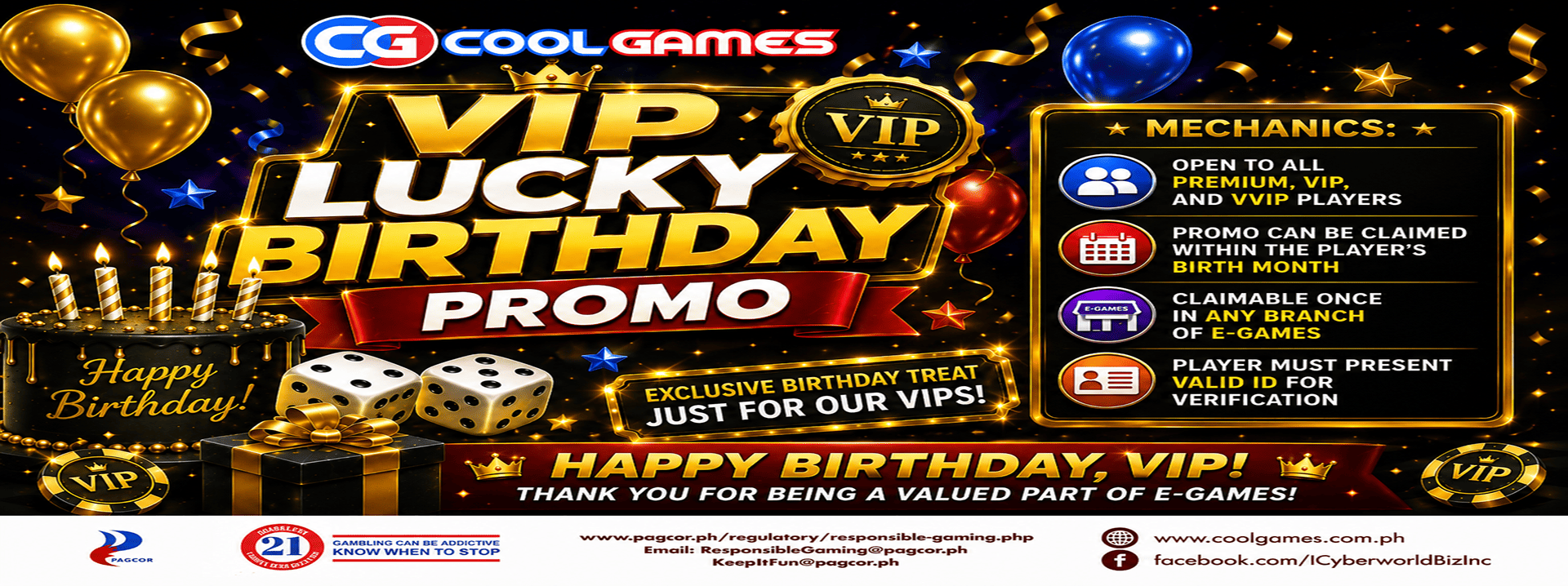 Vip Lucky Birthday Treat Egames
